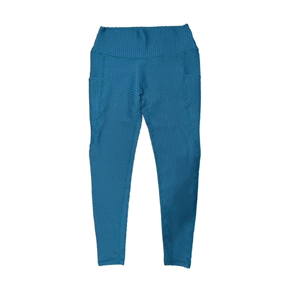 Constantly Varied Gear CVG Teal Textured High Waist Leggings Athleisure Training